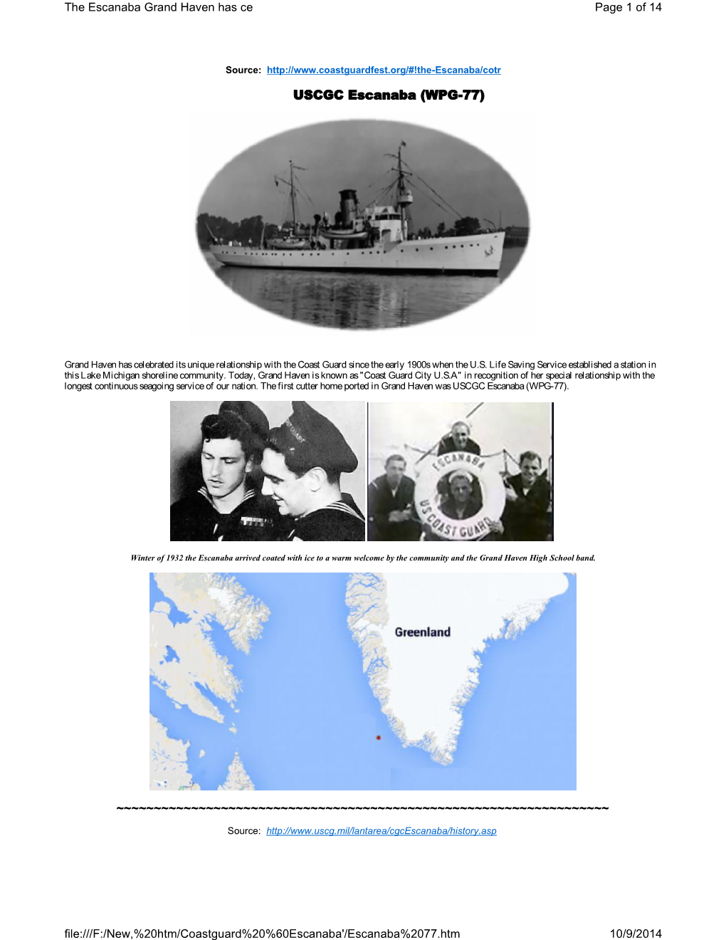 USCGC Escanaba (WPG-77)
