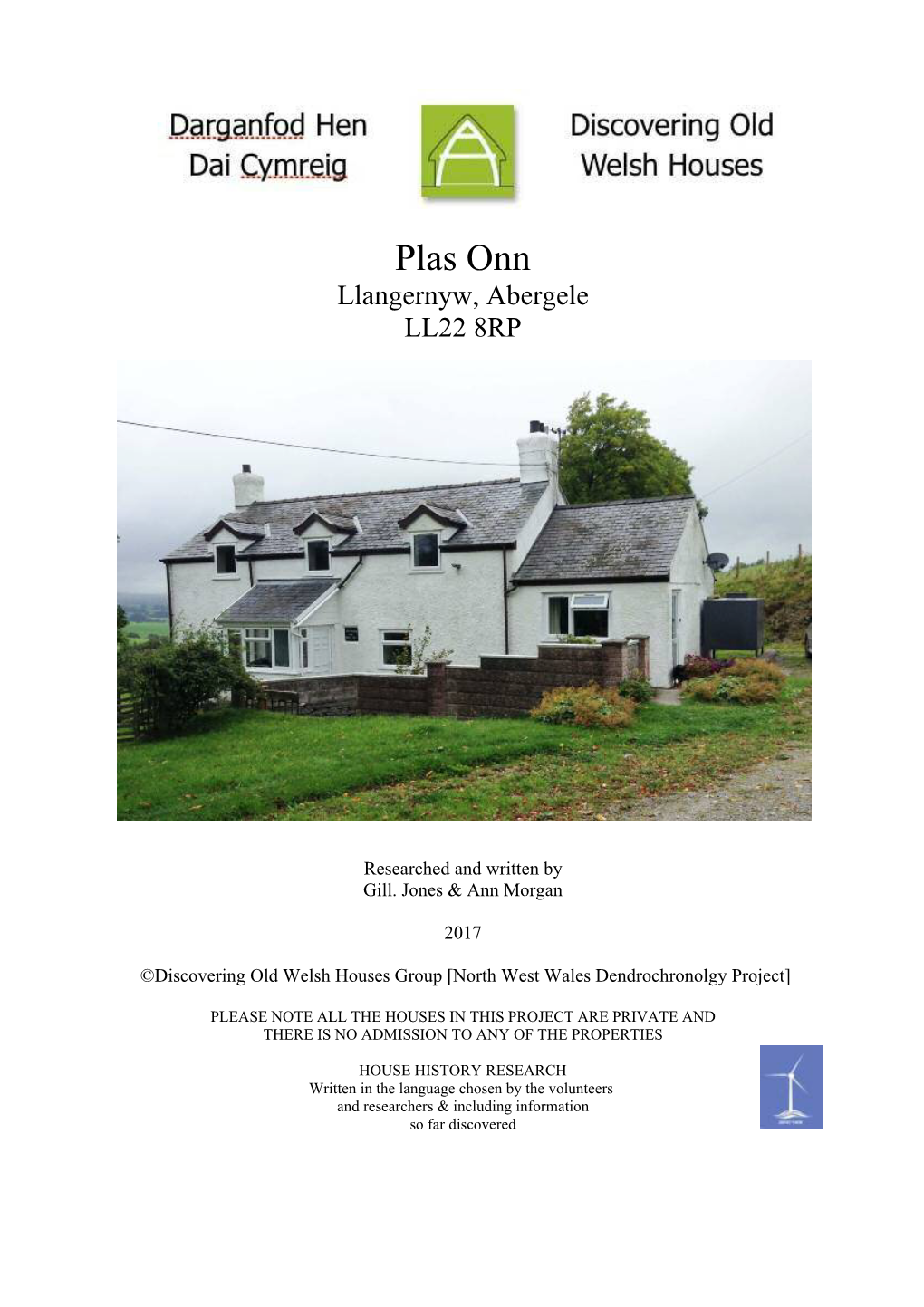 Plas Onn Llangernyw, Abergele LL22 8RP