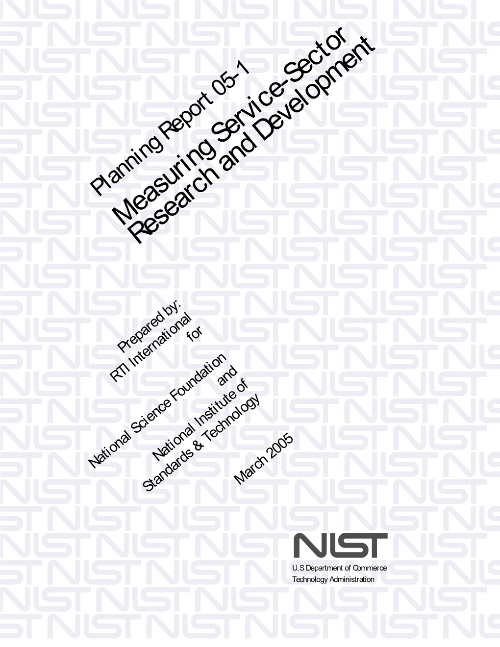 Planning Report 05-1 Measuring Service-Sector Research and Development