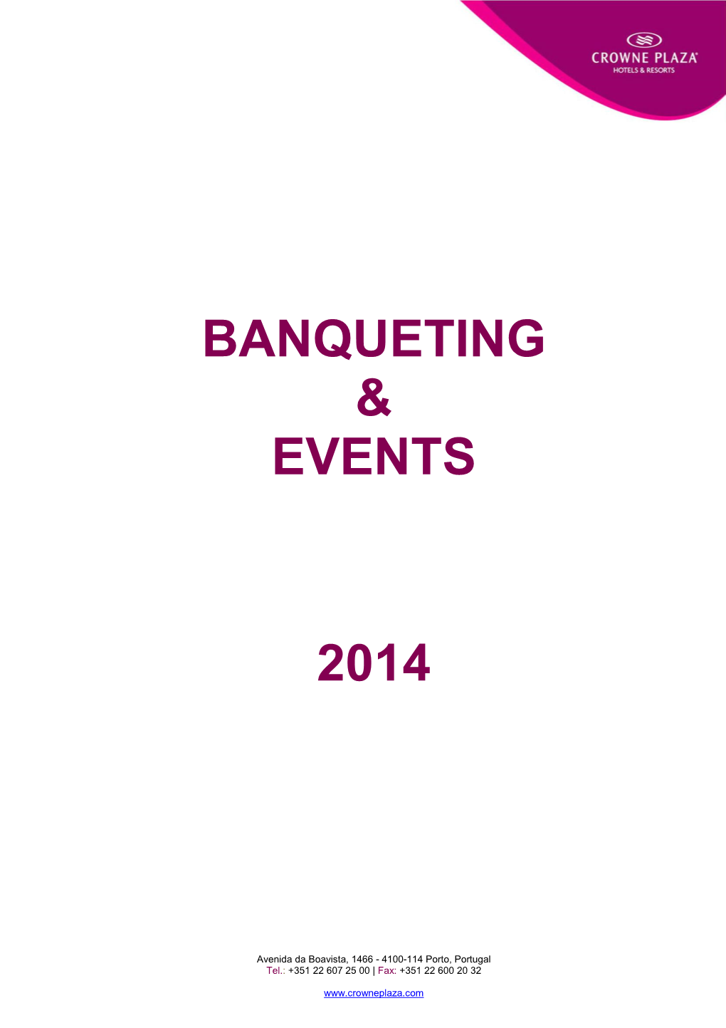 Banqueting & Events 2014