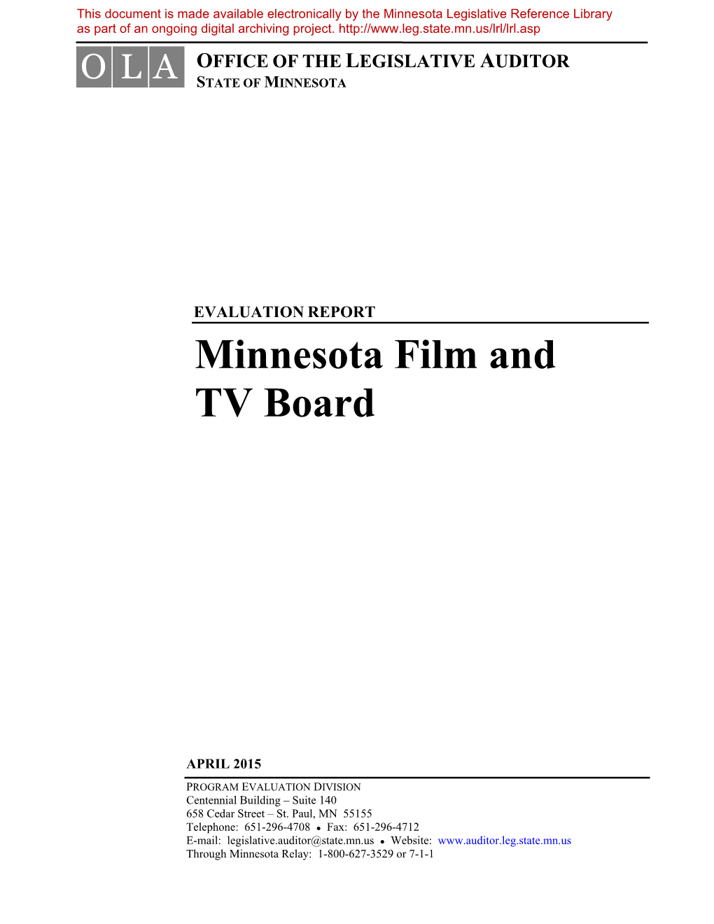 Minnesota Film and TV Board