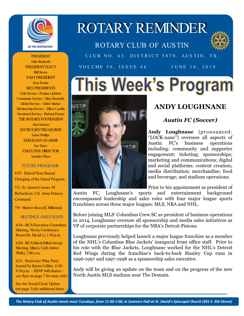 2019-06-18 Newsletter for June 18.Pub