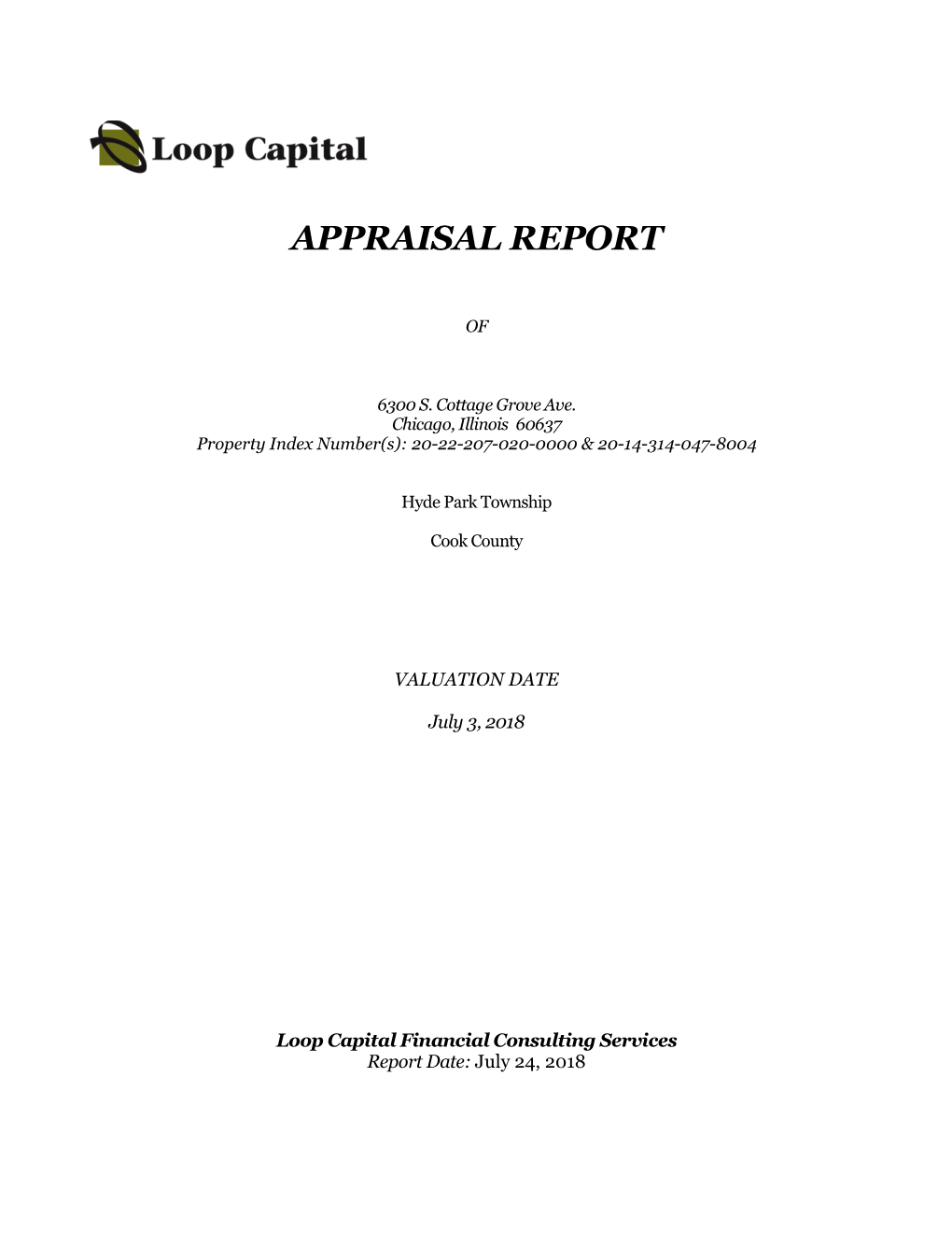 Appraisal Report