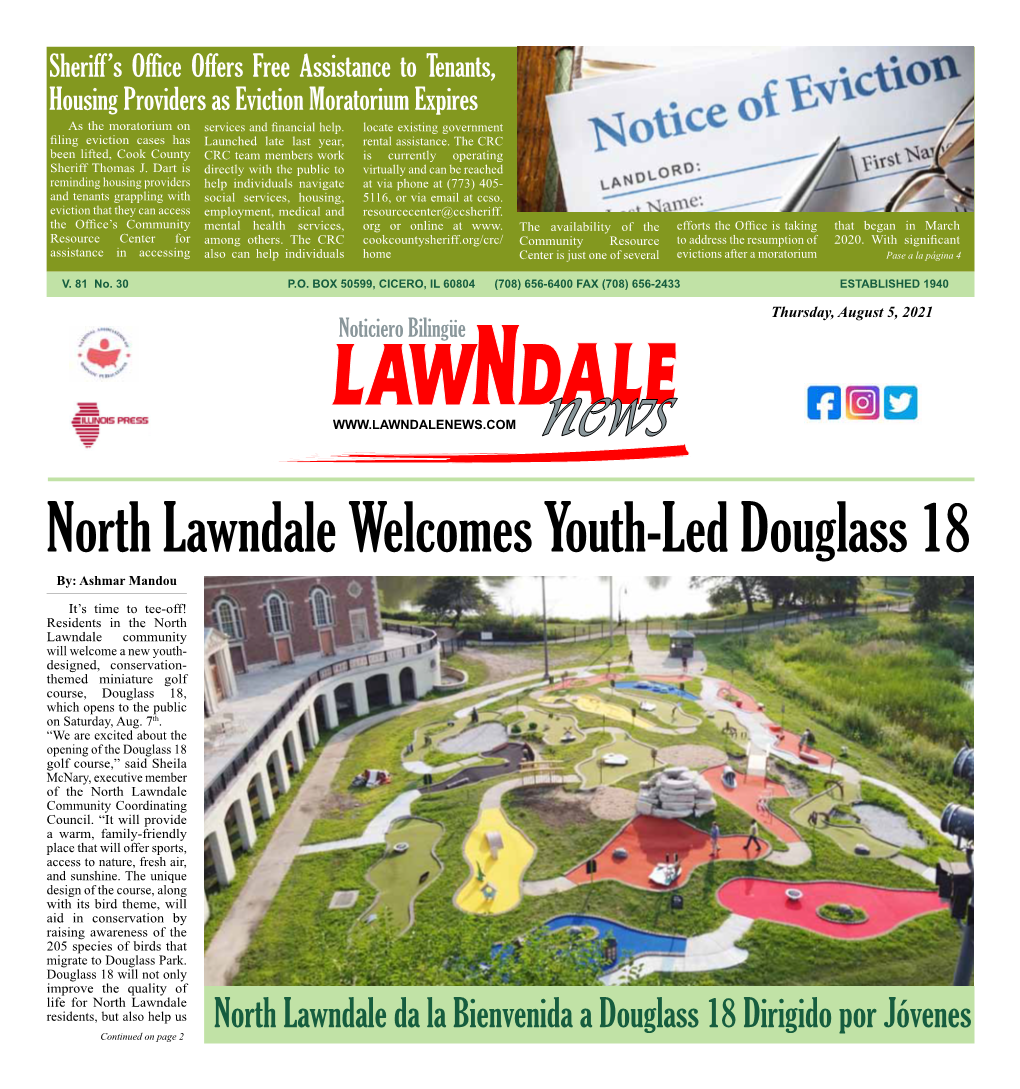 North Lawndale Welcomes Youth-Led Douglass 18 By: Ashmar Mandou