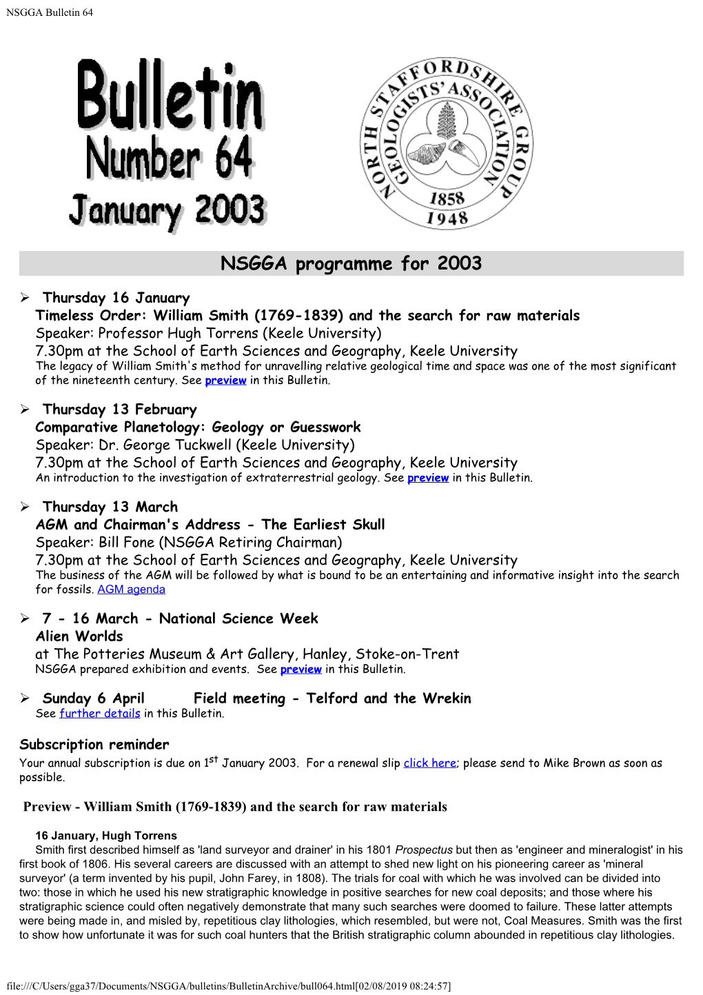 NSGGA Bulletin 64