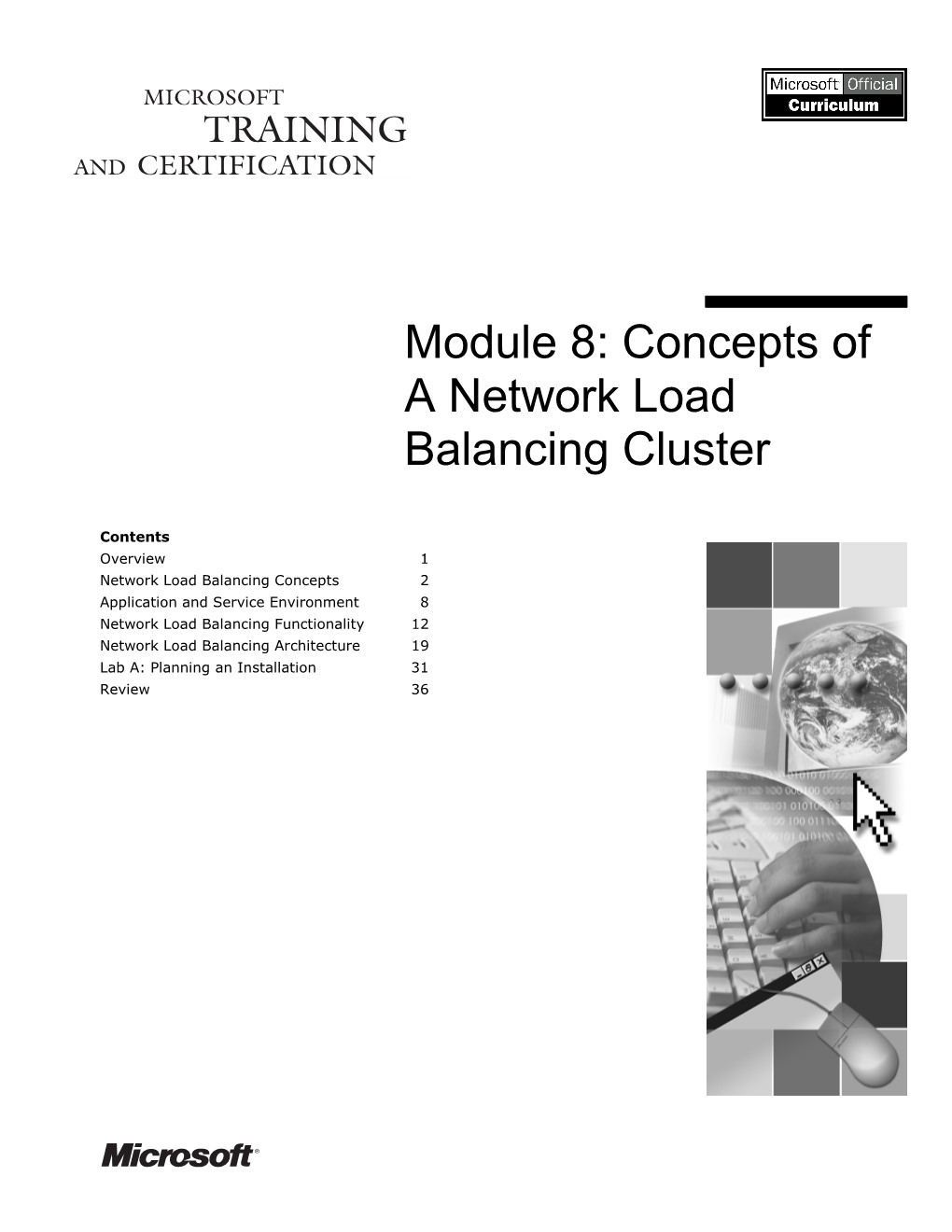 Module 8: Concepts of a Network Load Balancing Cluster