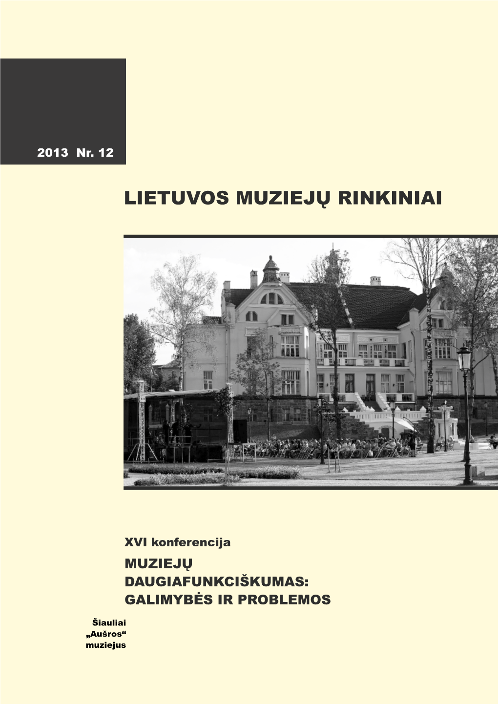 Lietuvos Muziejų Rinkiniai 2013 / 12