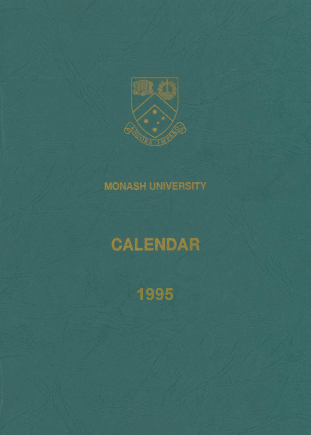1995 Monash University Calendar Part 1