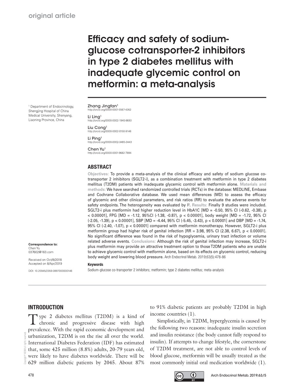 Glucose Cotransporter-2 Inhibitors in Type 2 Diabetes Mellitus