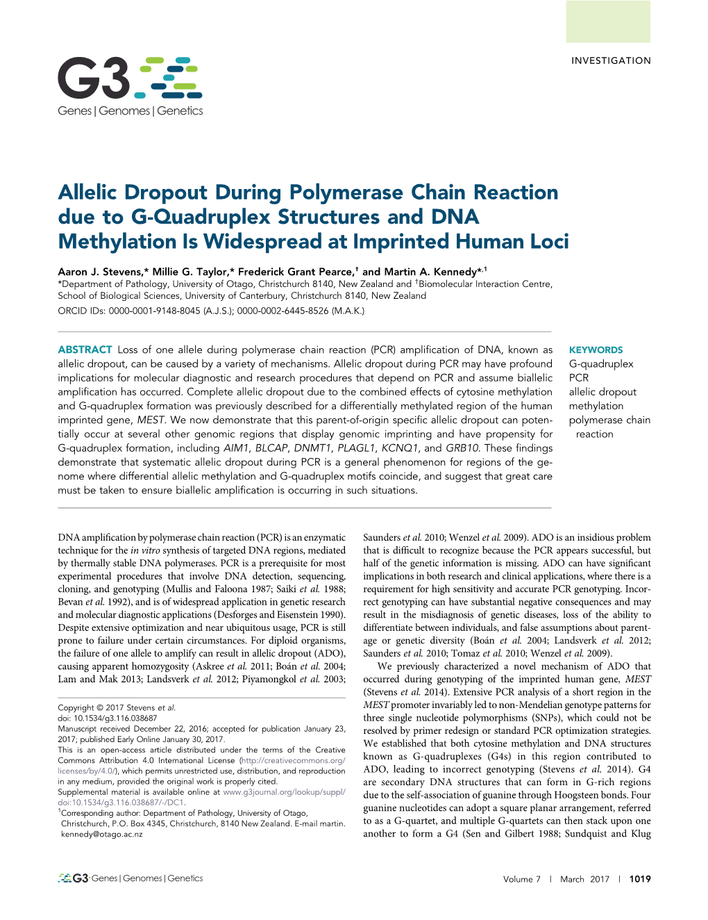 Allelic Dropout During Polymerase Chain Reaction Due to G-Quadruplex Structures and DNA Methylation Is Widespread at Imprinted Human Loci