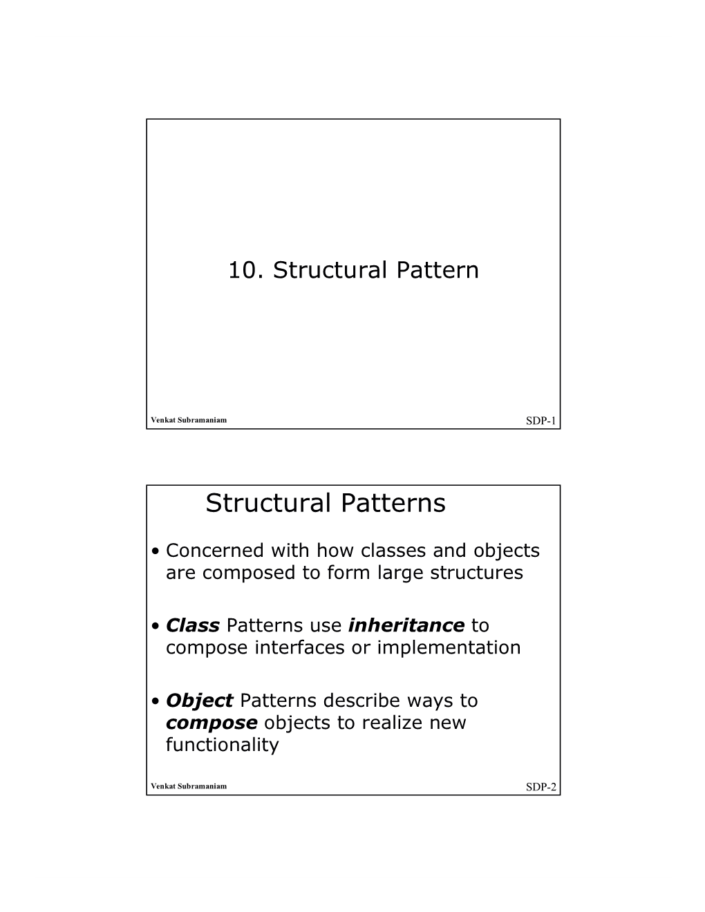 Structural Patterns