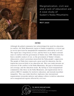 A Case Study of Sudan's Nuba Mountains