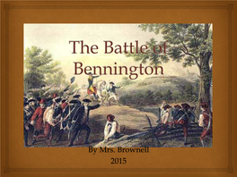 The Battle of Bennington-4Th Grade Lesson