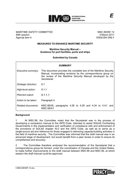 Maritime Security Guide and the ISPS Code 2012