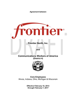 Frontier North, Inc. Communications Workers of America