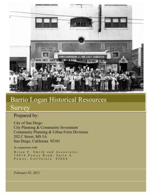 Barrio Logan Historical Resources Survey