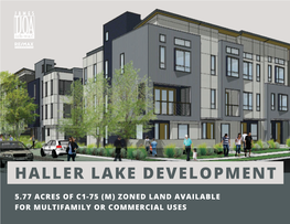 Haller Lake Development
