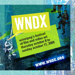 WNDX Winnipeg Festival Catalog 2009