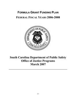FEDERAL FISCAL YEARS 2006-2008 South Carolina