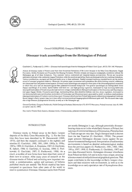 Dinosaur Track Assemblages from the Hettangian of Poland