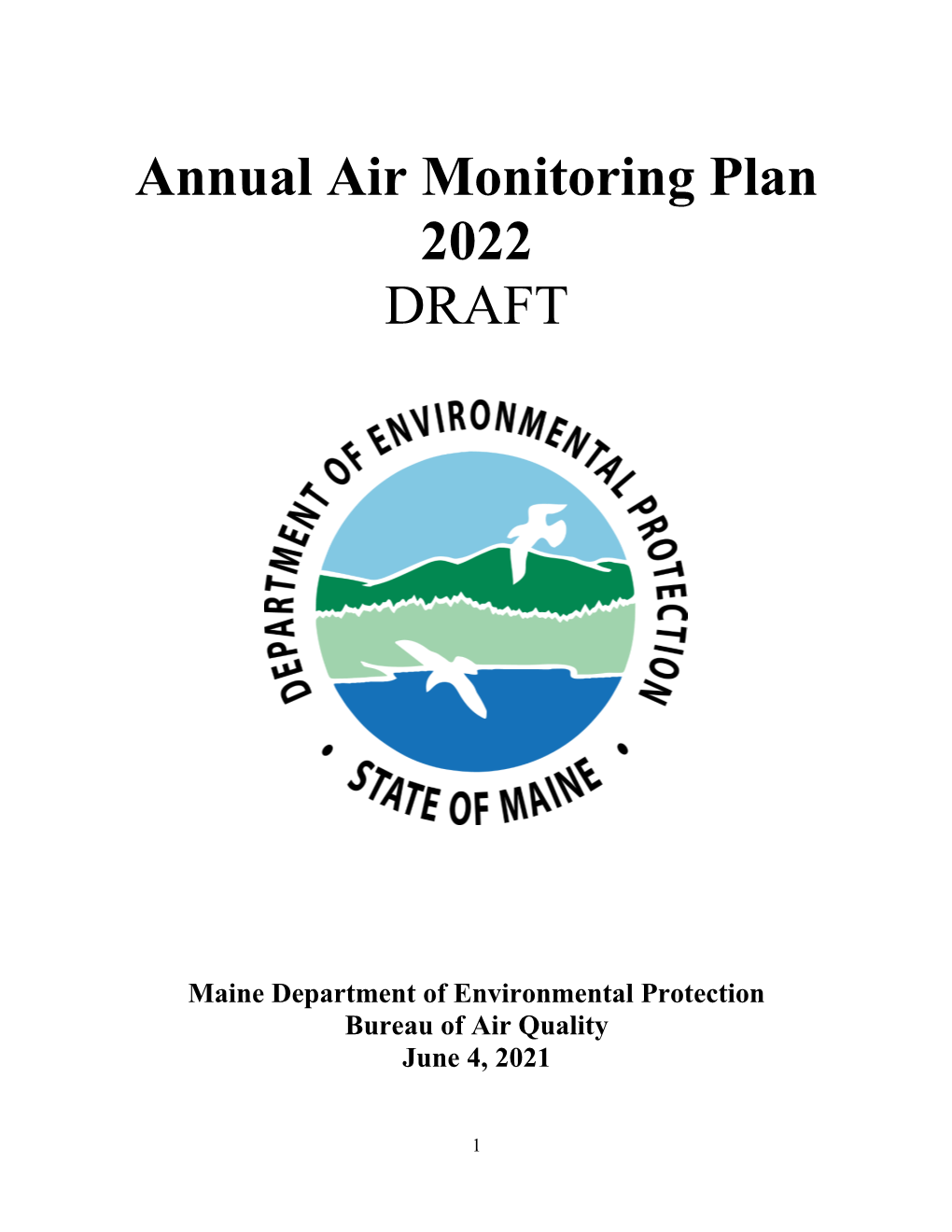 Draft 2022 Air Monitoring Plan