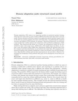 Domain Adaptation Under Structural Causal Models