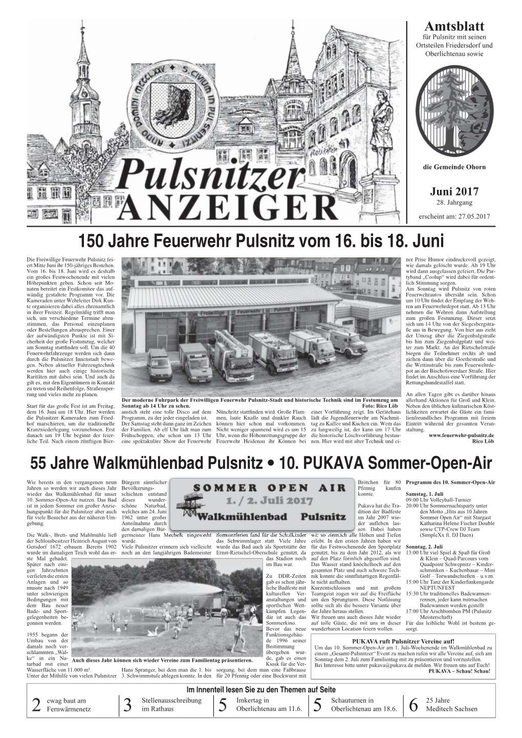 Pulsnitzer Anzeiger 2017 Ausgabe 06