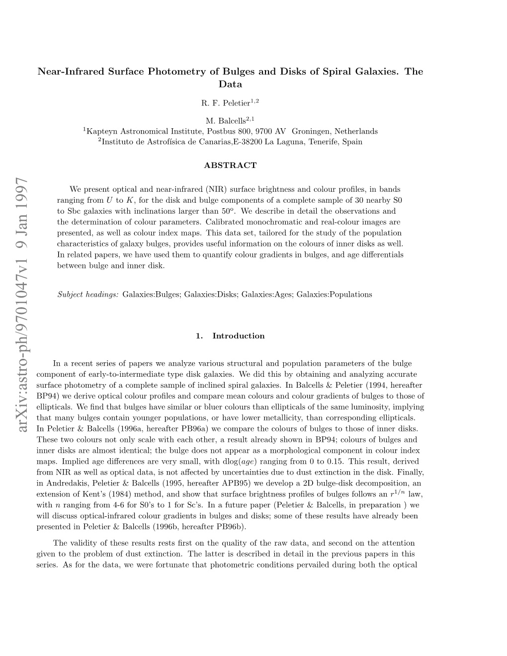 Near-Infrared Surface Photometry of Bulges and Disks of Spiral Galaxies