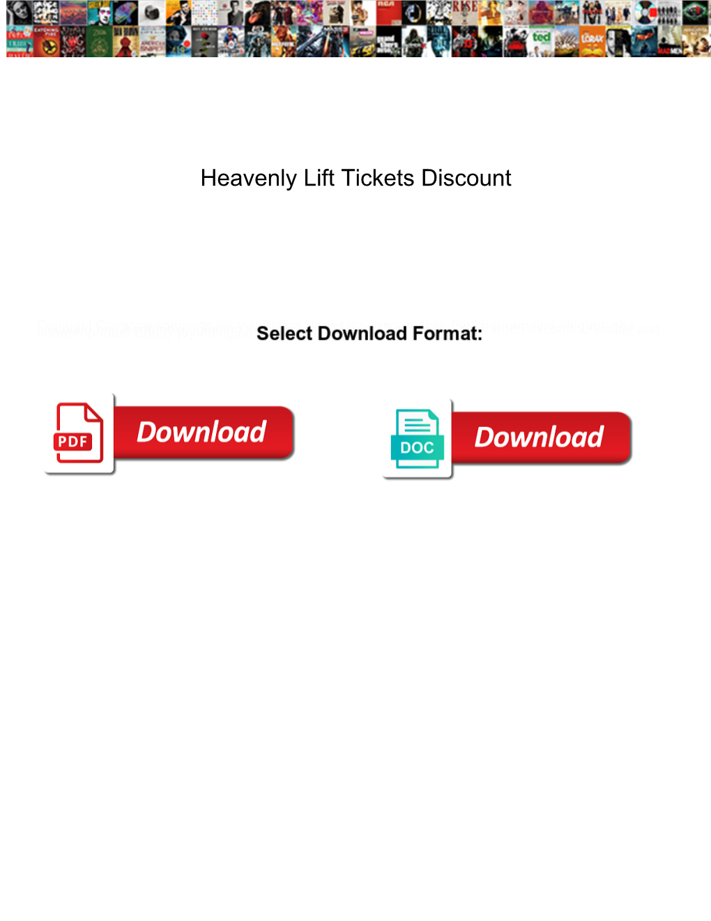 Heavenly Lift Tickets Discount