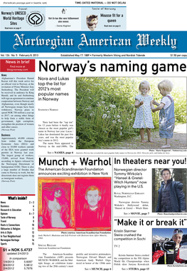 Norway's Naming Game