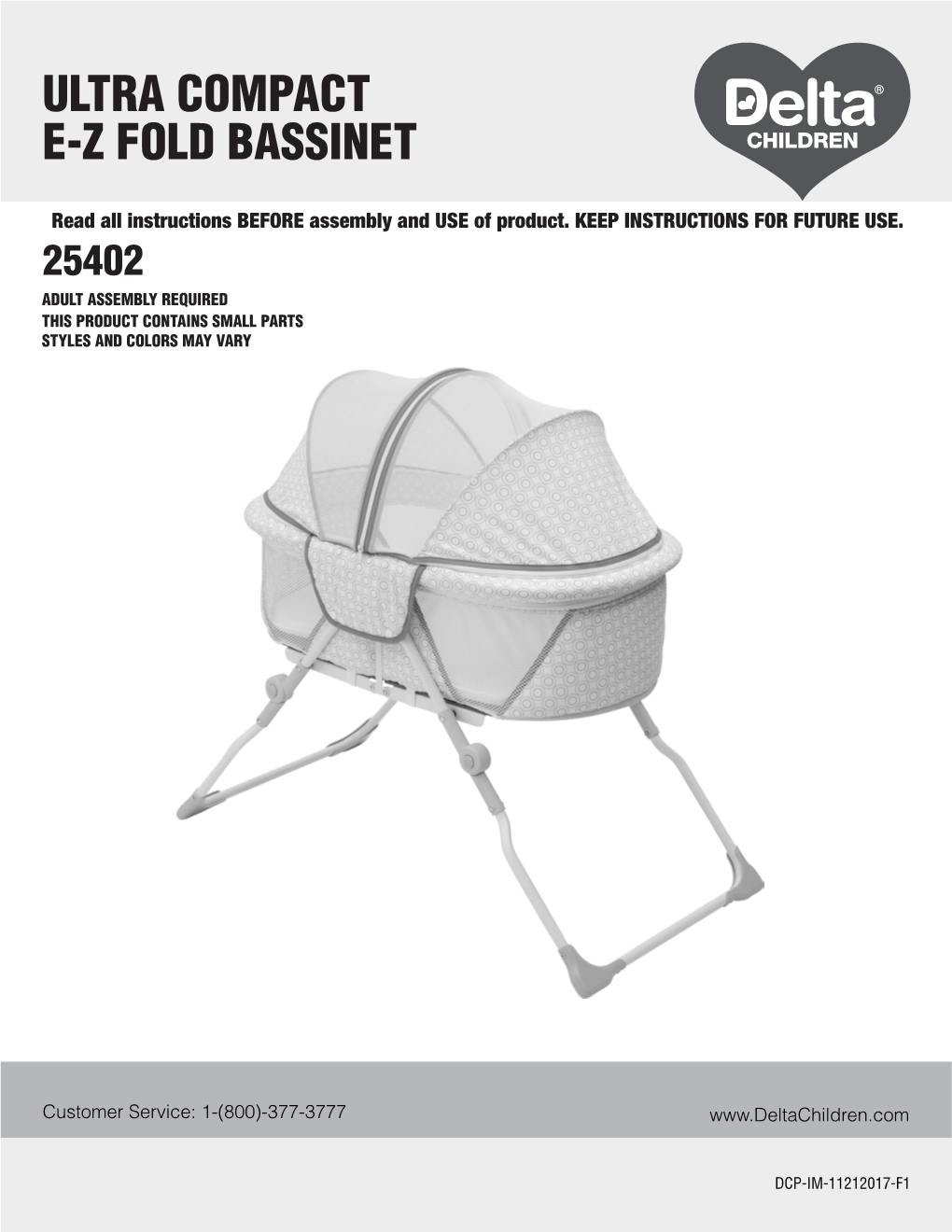 Ultra Compact E-Z Fold Bassinet