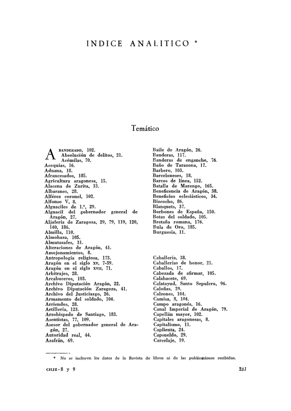 9. Índice Analítico