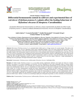 Differential Formononetin Content in Cultivars and Experimental