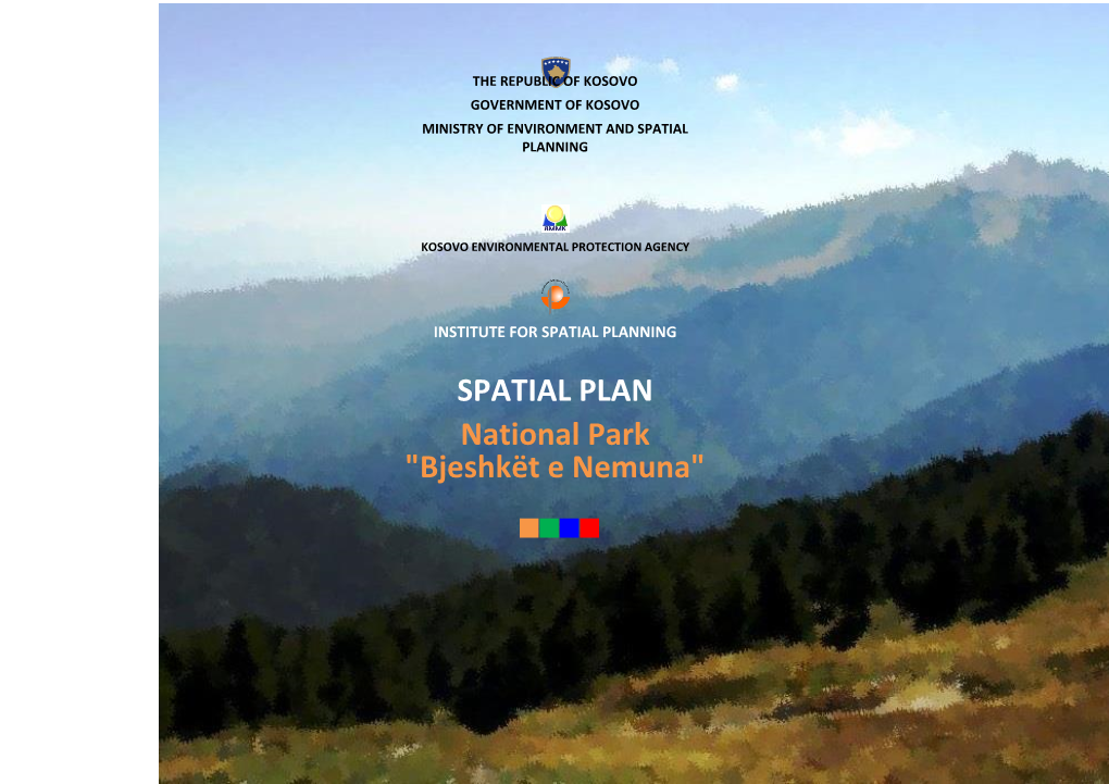 SPATIAL PLAN National Park "Bjeshkët E Nemuna"