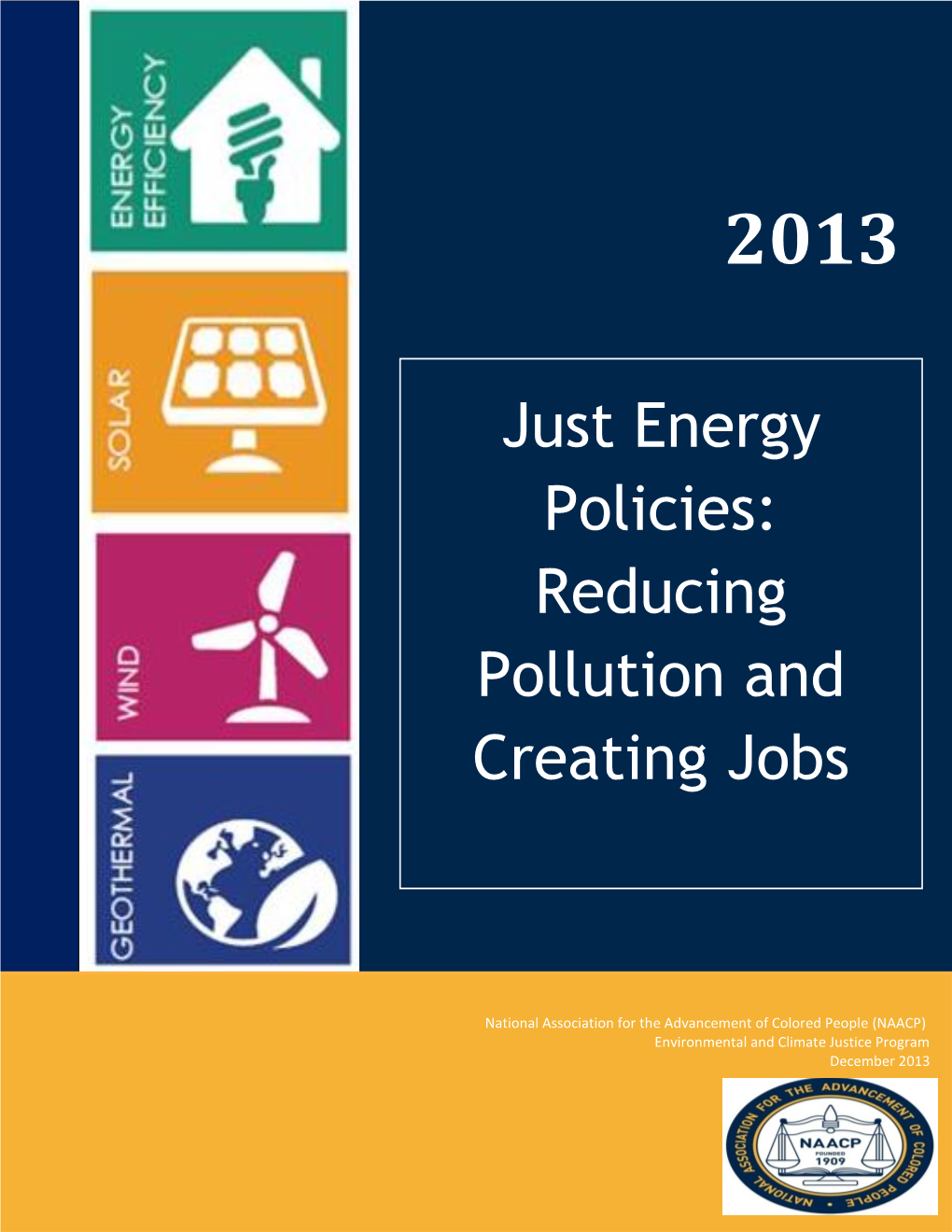 Just Energy Policies: Reducing Pollution and Creating Jobs