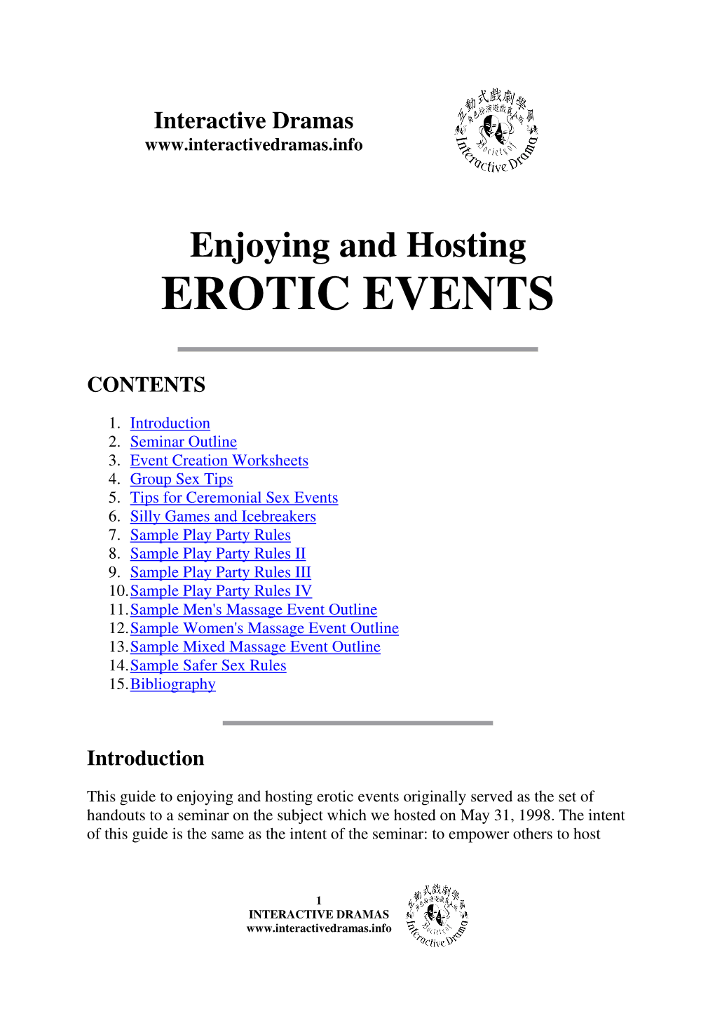 Erotic Events