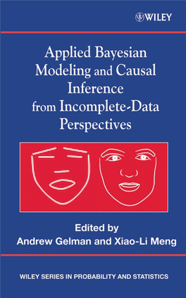 Applied Bayesian Modeling and Causal Inference from Incomplete-Data Perspectives an Essential Journey with Donald Rubin’S Statistical Family