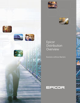 Epicor Distribution Overview