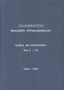 Cuasimodo Magazine Interamericano