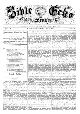 Bible Echo and Signs of the Times for 1888