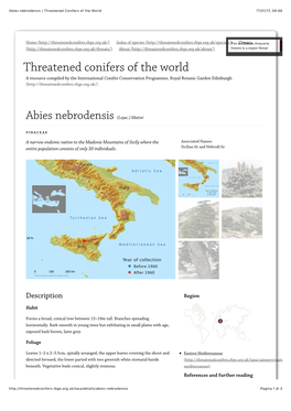 Abies Nebrodensis | Threatened Conifers of the World 17/01/17, 09�48