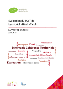 Evaluation Du Scot De Lens-Liévin-Hénin-Carvin