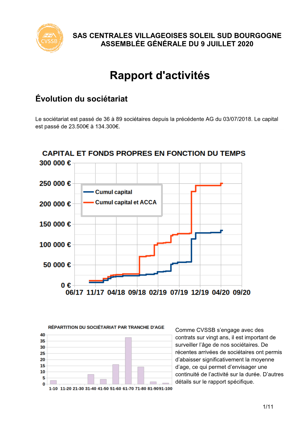 Rapport D'activités