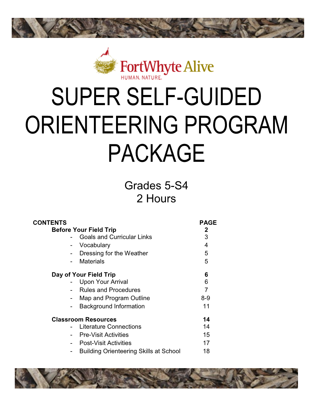 Super Self-Guided Orienteering Program