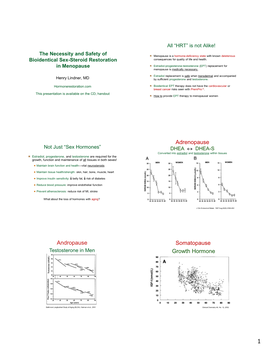 Adrenopause Andropause Growth Hormone Somatopause