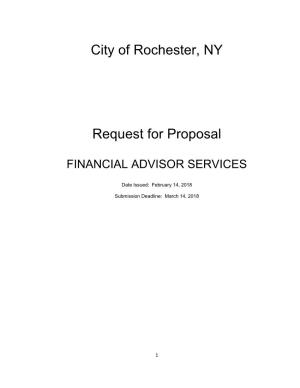 City of Rochester, NY Request for Proposal