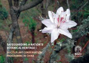 Bgci's Plant Conservation Programme in China