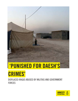 'Punished for Daesh's Crimes'