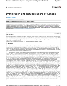 Immigration and Refugee Board of Canada Page 1 of 4