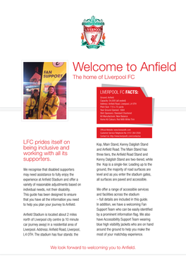 Anfield the Home of Liverpool FC